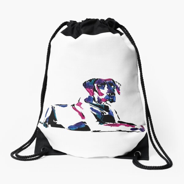 Shirley the Great Dane *dark Drawstring Bag