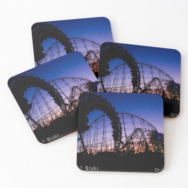 Vortex's Final Night - Kings Island Coasters (Set of 4)