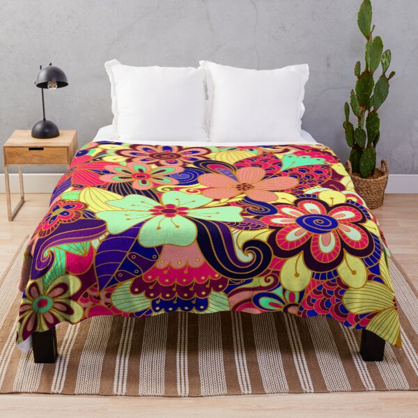 Item preview, Beautiful Flower Power Fun Retro Graphic Design designed and sold by Alondra.