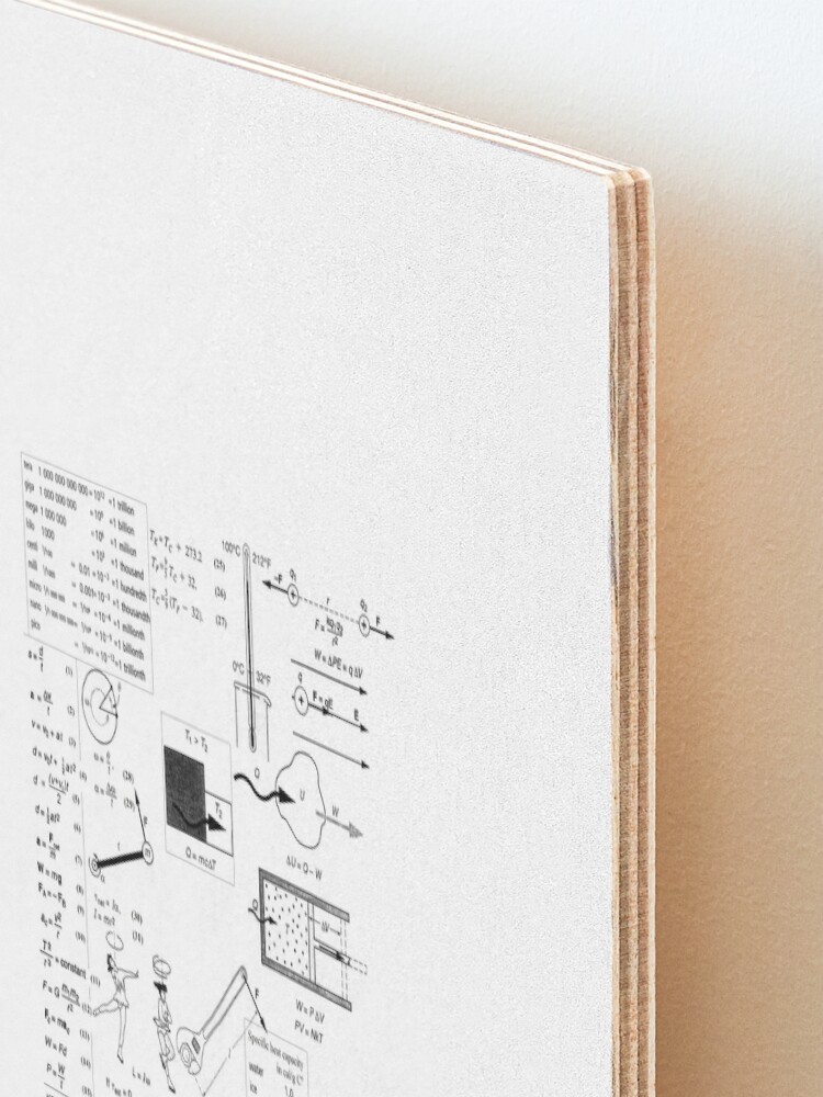 Alternate view of General Physics #General #Physics #GeneralPhysics Mounted Print