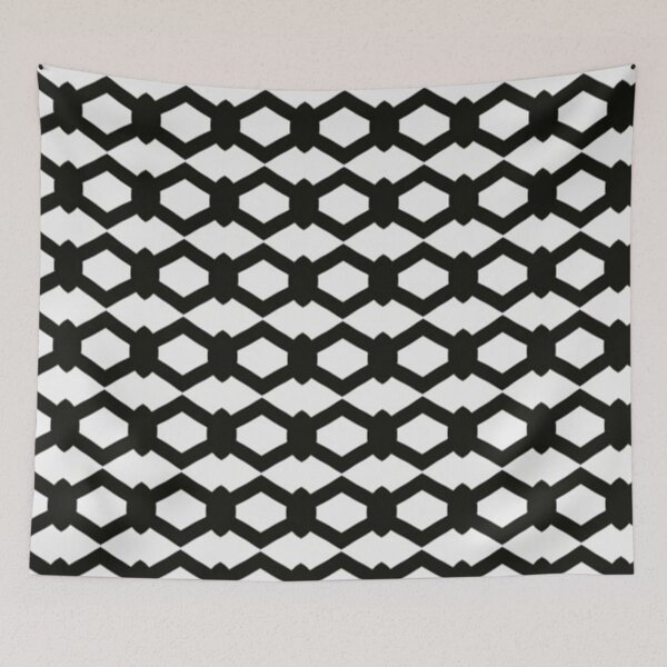 Item preview, Black and White Chain Pattern designed and sold by Poetic Patterns Studio.