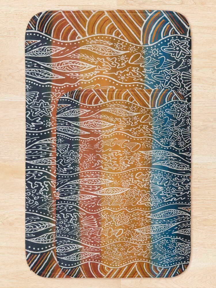 Alternate view of Rainforest Meets The Reef Bath Mat