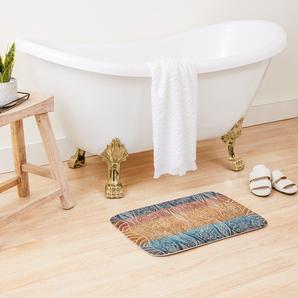 Rainforest Meets The Reef Bath Mat