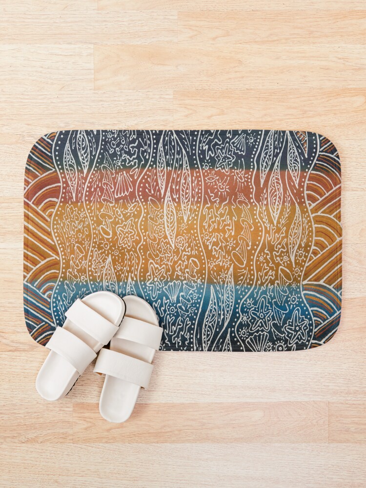 Alternate view of Rainforest Meets The Reef Bath Mat