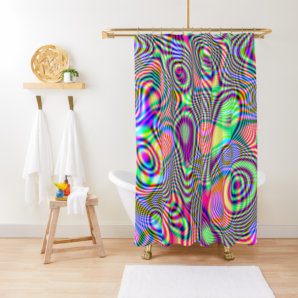Abstraction #E Shower Curtain