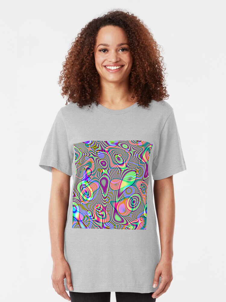 Alternate view of Abstraction #E Slim Fit T-Shirt