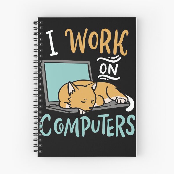 Artikelvorschau, I Work on Computers Cat IT Computer Developer Software entworfen und verkauft von phskulmshirt.