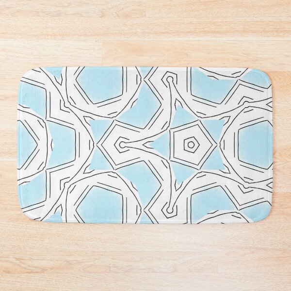 Item preview, Blue and White Cartoon Sketch Pattern designed and sold by Poetic Patterns Studio.