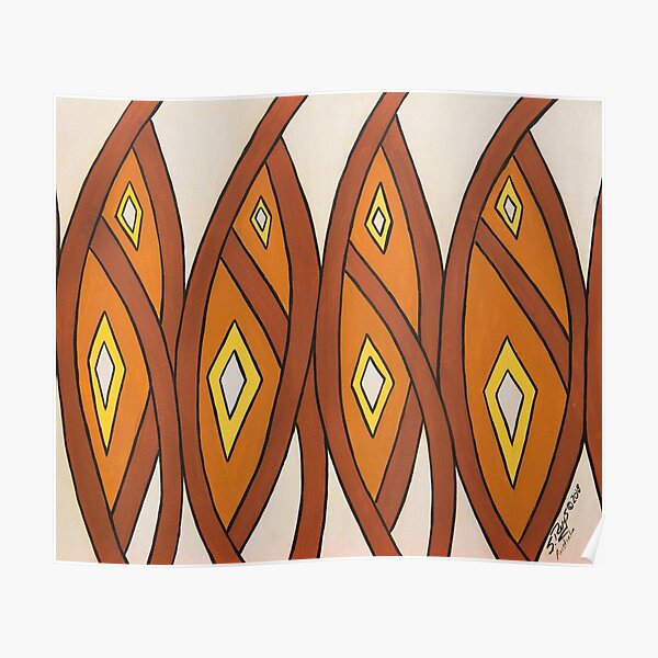 Crocodile Totem Design Poster