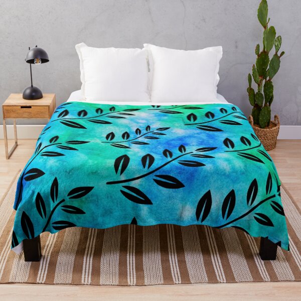 Item preview, Leaves on Branch Blue Green  designed and sold by RosalieReeves.