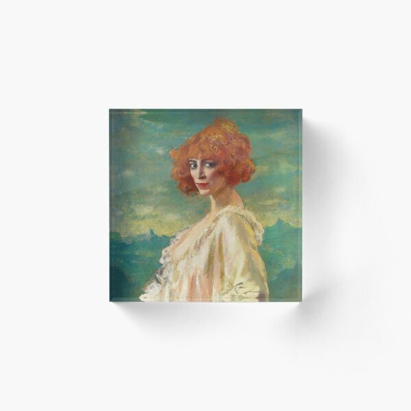 The Marchesa Casati by Augustus Edwin John (1919) Acrylic Block