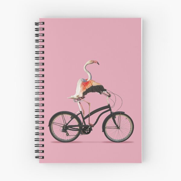 Item preview, Flamingo riding a bicycle designed and sold by ArdeaOnline.