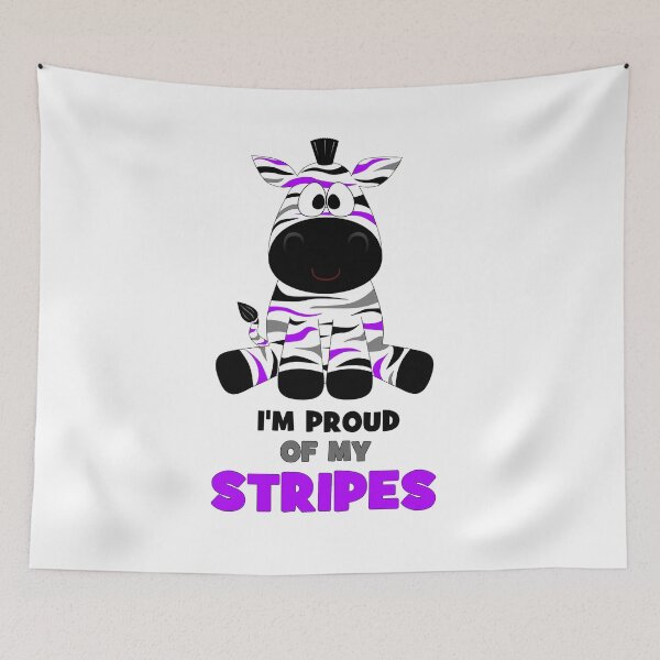 Item preview, Asexual Zebra Gift Idea, Asexual Proud, Pride Asexual, Color Asexual Print, l'm Proud of my Stripes  designed and sold by LusterCraft.
