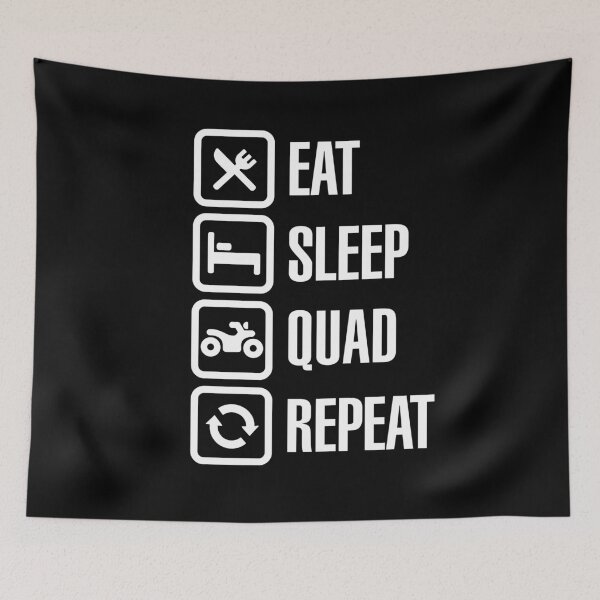 Item preview, Eat sleep quad repeat ATV all-terrain vehicle designed and sold by LaundryFactory.