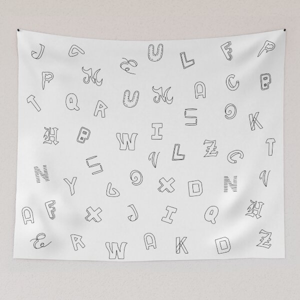 Item preview, Alphabet lettering designed and sold by MoonBear Designs.