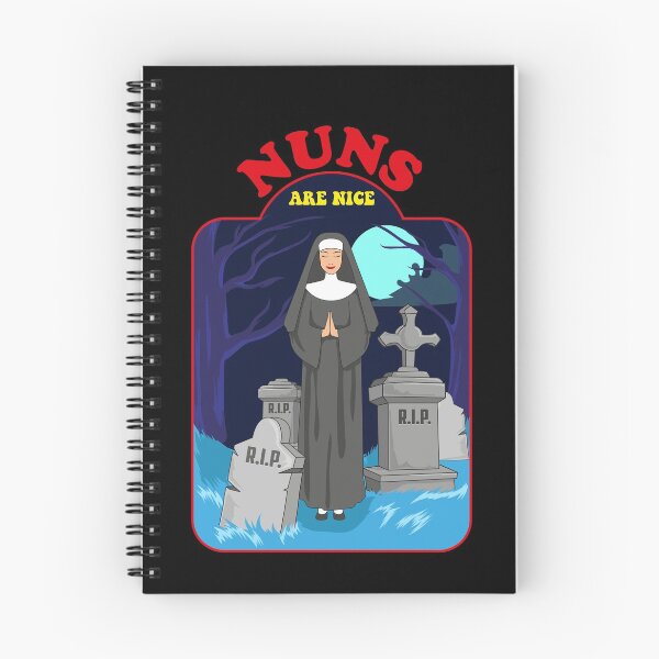 Item preview, Funny Nuns Are Nice Scary Cemetery Tombstones Halloween Shirt Gear designed and sold by DynamicDesign.