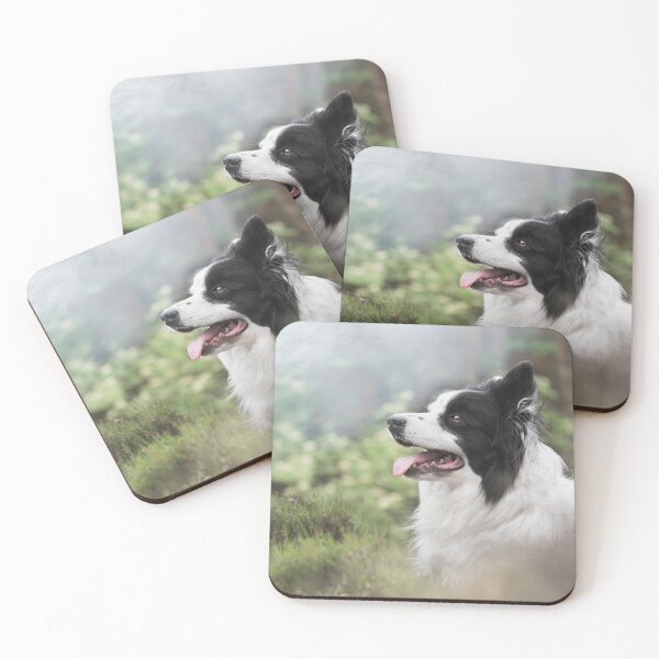 Item preview, Black and white border collie designed and sold by CrunchyCableStudio.