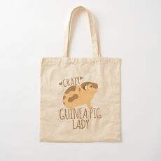 Crazy Guinea Pig Lady Cotton Tote Bag