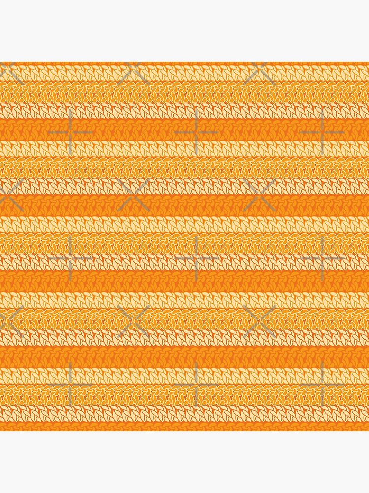 Faux double crochet stitch pattern with orange and yellow hues by nobelbunt