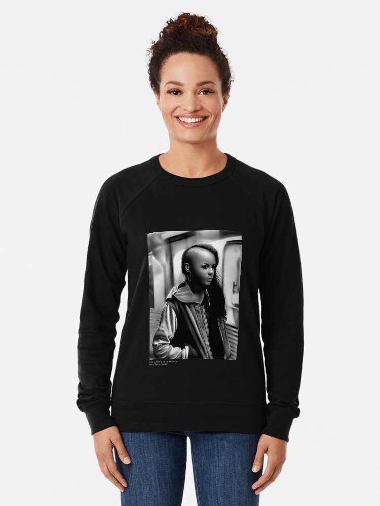Alternate view of In Transit (Graphite drawing) Lightweight Sweatshirt