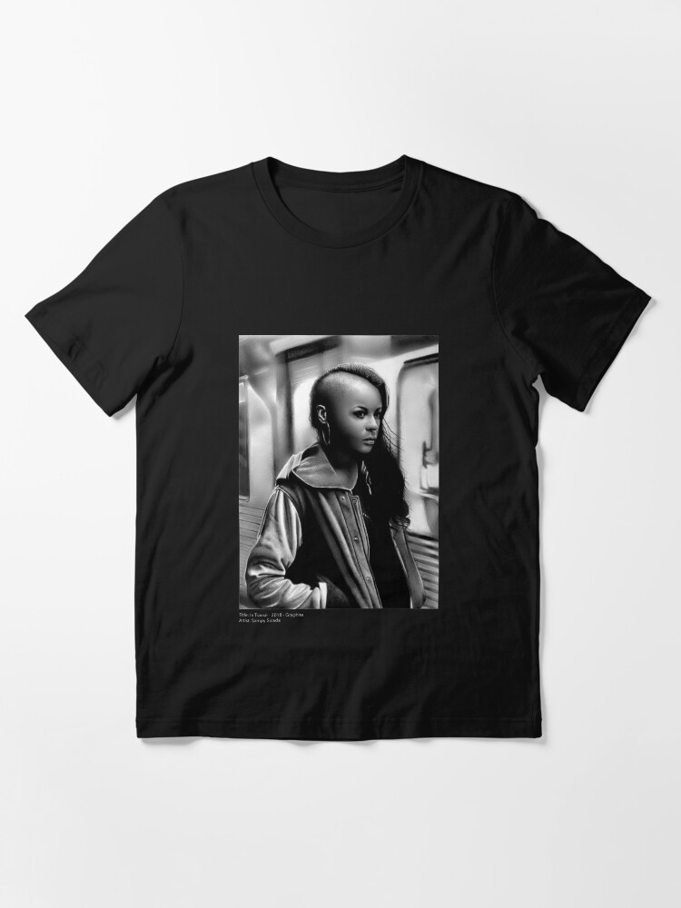 Alternate view of In Transit (Graphite drawing) Essential T-Shirt