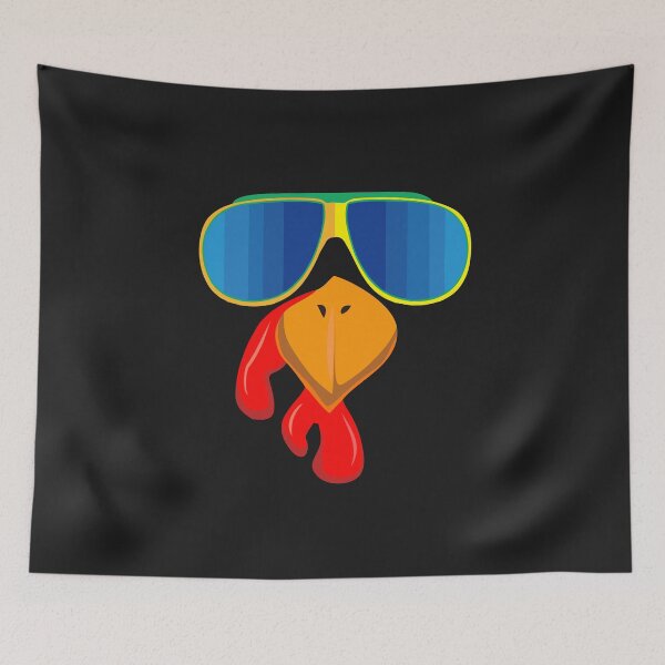 Item preview, Turkey Face Cool Thanksgiving fashion bird in sunglasses  designed and sold by alenaz.