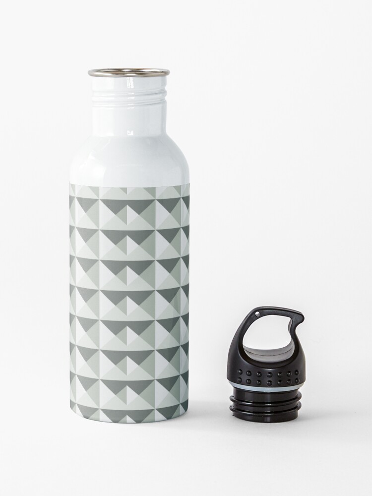Alternate view of Geometric Pattern: Pyramid: Moss Water Bottle