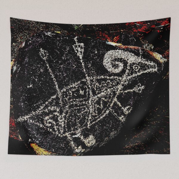 Item preview, Native American Petroglyph - Ram Shot with Two Arrows designed and sold by William E Lopez.