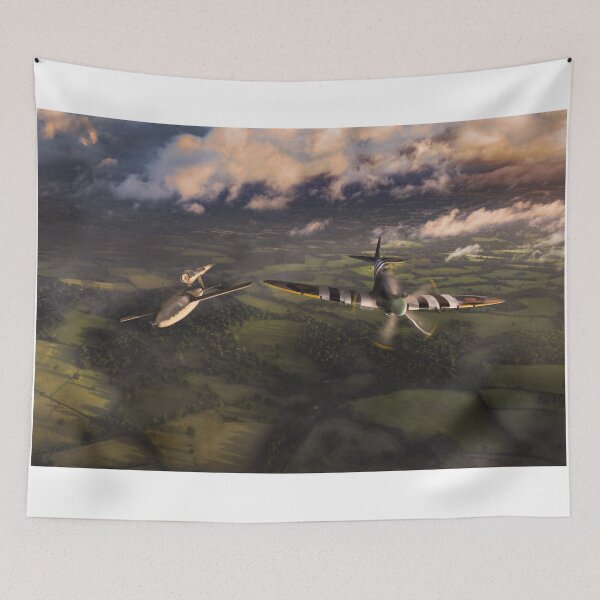 Item preview, Spitfire tipping V1 flying bomb designed and sold by Flight Artworks.