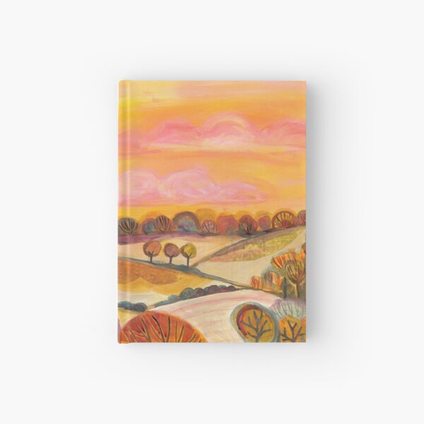 Rose Clouds Landscape Hardcover Journal