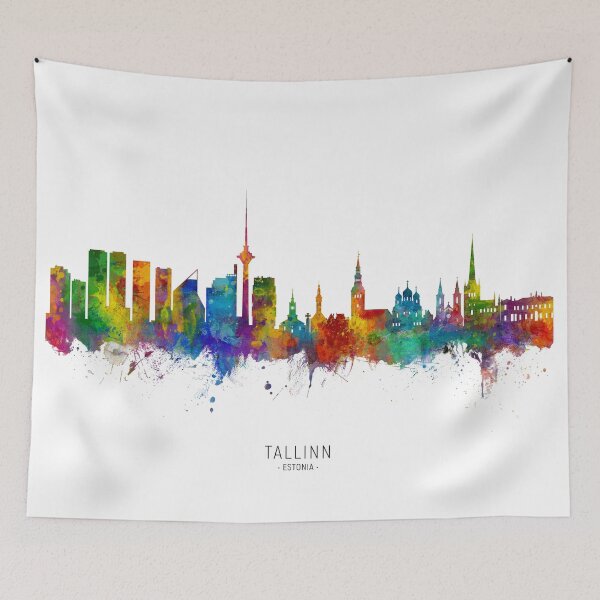 Item preview, Tallinn Estonia Skyline designed and sold by ArtPrints.