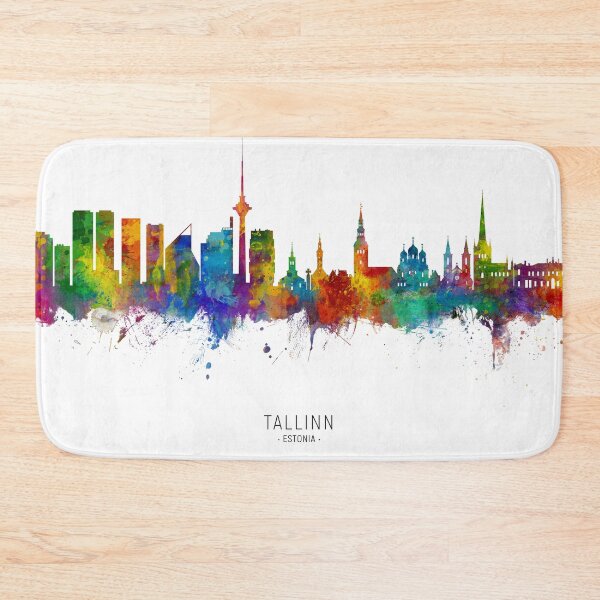 Item preview, Tallinn Estonia Skyline designed and sold by ArtPrints.