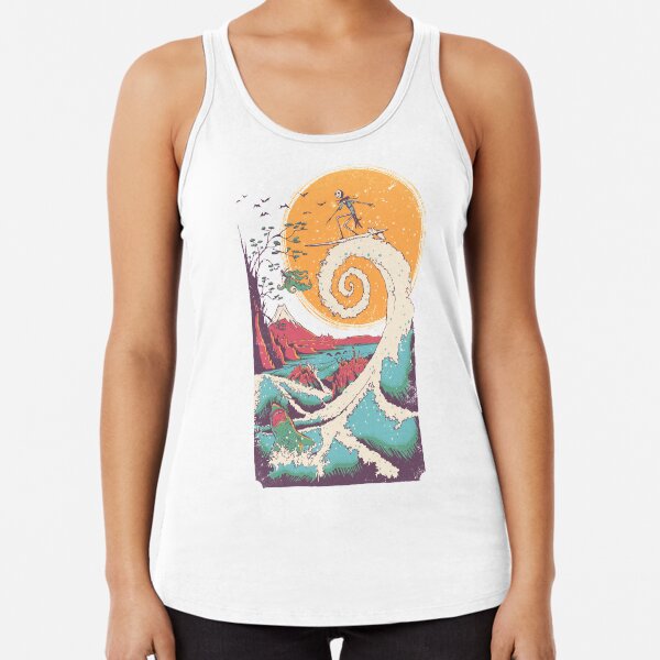 Surf Before Christmas Racerback Tank Top