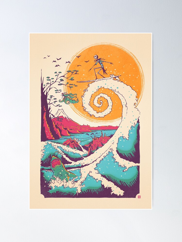 Alternate view of Surf Before Christmas Poster