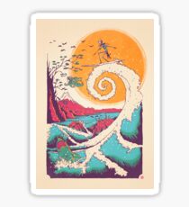 Surf Before Christmas Sticker