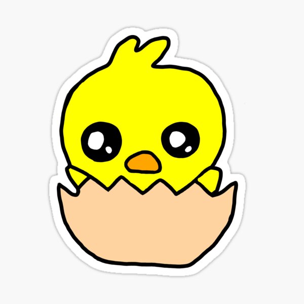 Egg person cute Kawaii cartoon Kiss-Cut Stickers
