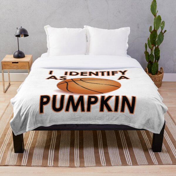 I identify as a pumpkin funny Halloween Throw Blanket