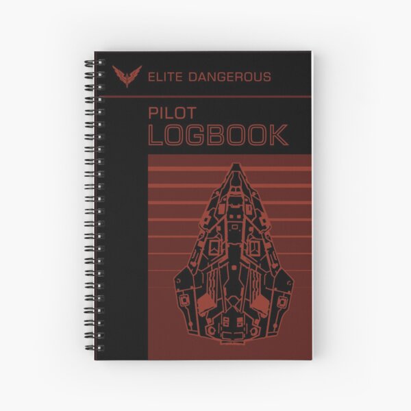 ELITE DANGEROUS:PILOT LOGBOOK PYTHON RED Spiral Notebook