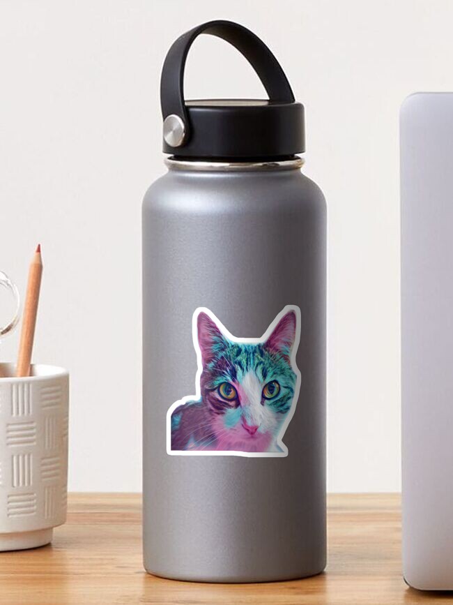 Thumbnail 1 of 3, Sticker, Cat designed and sold by racer0220.