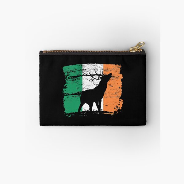 Item preview, Irish flag red deer antlers pride gift designed and sold by Weilichesmag.