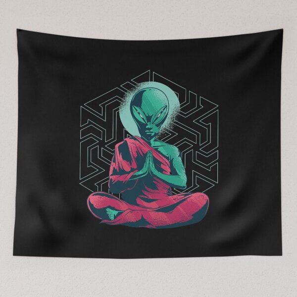 Item preview, meditating alien monk designed and sold by DerSenat.