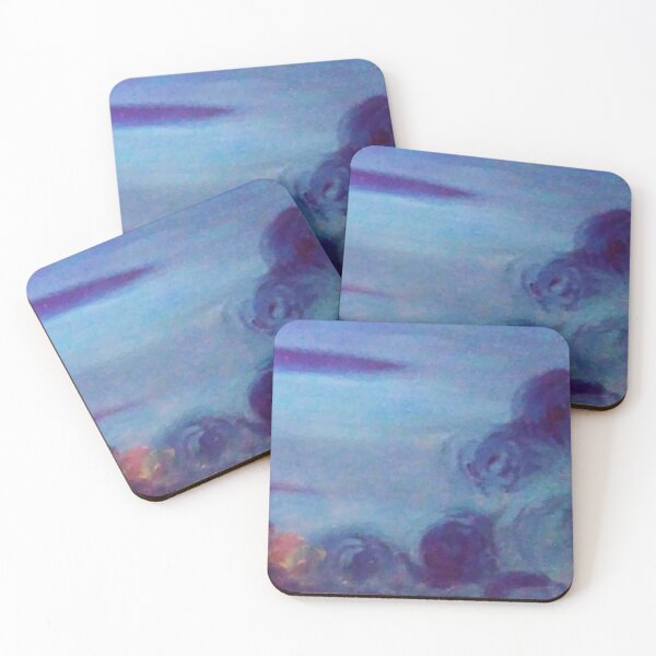 Item preview, abstract blue flowers designed and sold by TessAndre.