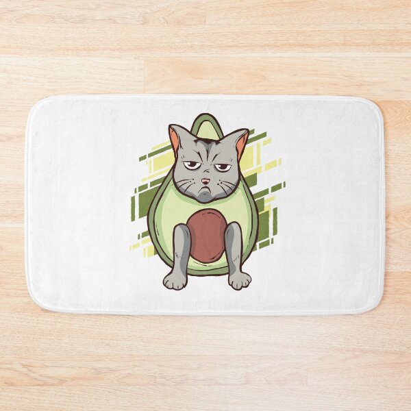 Item preview, grumpy avocado cat, avocado cate designed and sold by DerSenat.