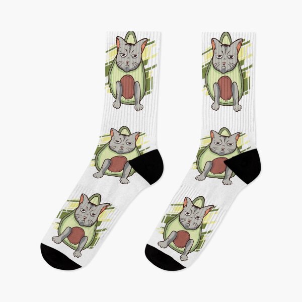 Item preview, grumpy avocado cat, avocado cate designed and sold by DerSenat.