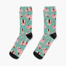 Retro Kontrast Zirkusdruck Socken