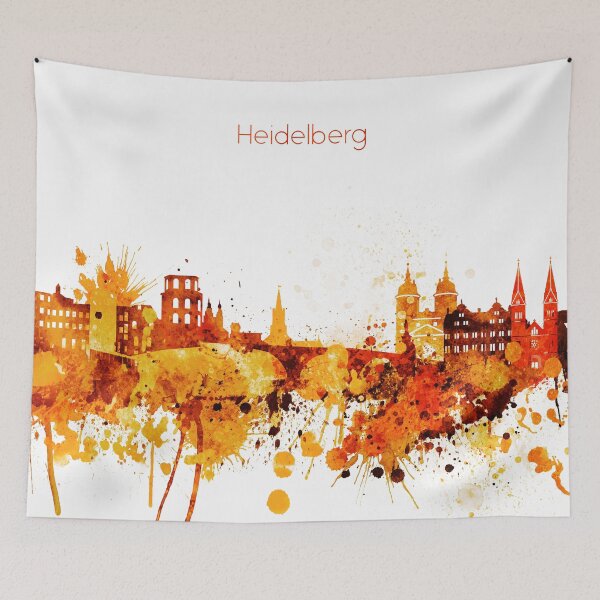 Item preview, Heidelberg Germany Red Yellow Skyline designed and sold by DimDom.