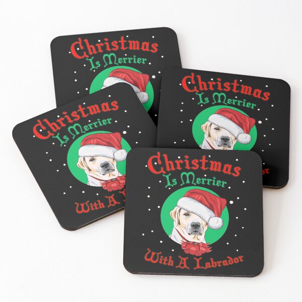 Item preview, Funny Labrador Retriever Lover Gift - Xmas Gifts - Dog Owner Gifts - Christmas Is Merrier With A Labrador designed and sold by kntranhoang.