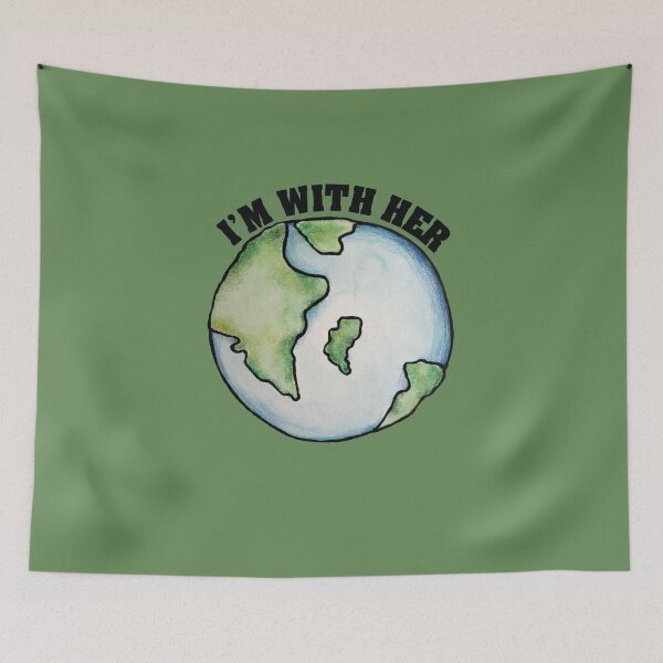 Item preview, I'm with her earth day designed and sold by FrictionMaxxing.