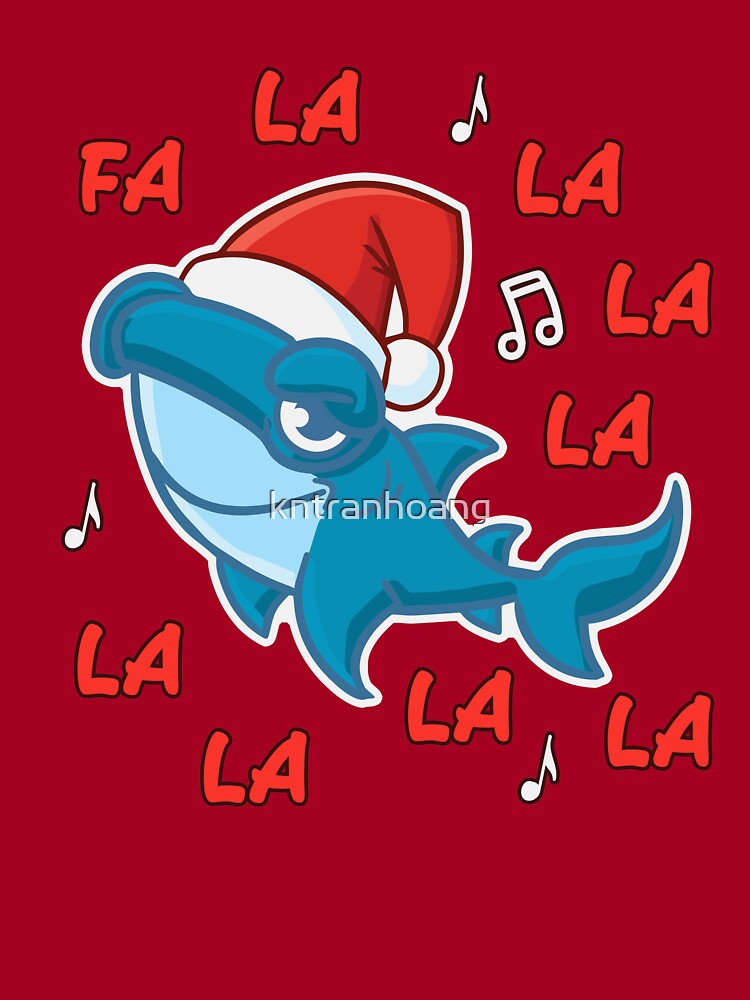 Xmas Gift Ideas - Shark Lover Gift - Fa La La - Sea Animal Gifts - Big Fish  Gift - Christmas Gifts - Ocean Life | Kids T-Shirt