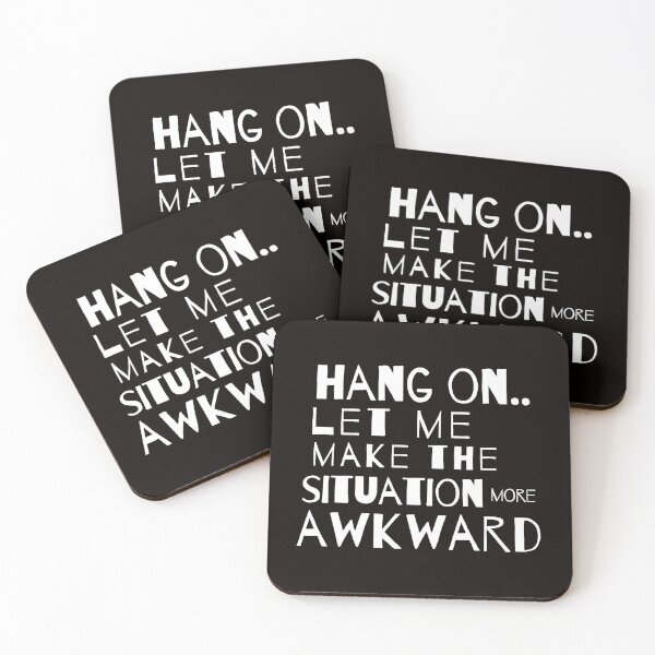 Item preview, Hang On Introvert Awkward Social Anxiety Cute Funny Happy Sarcastic Birthday Gift designed and sold by EpsilonEridani.